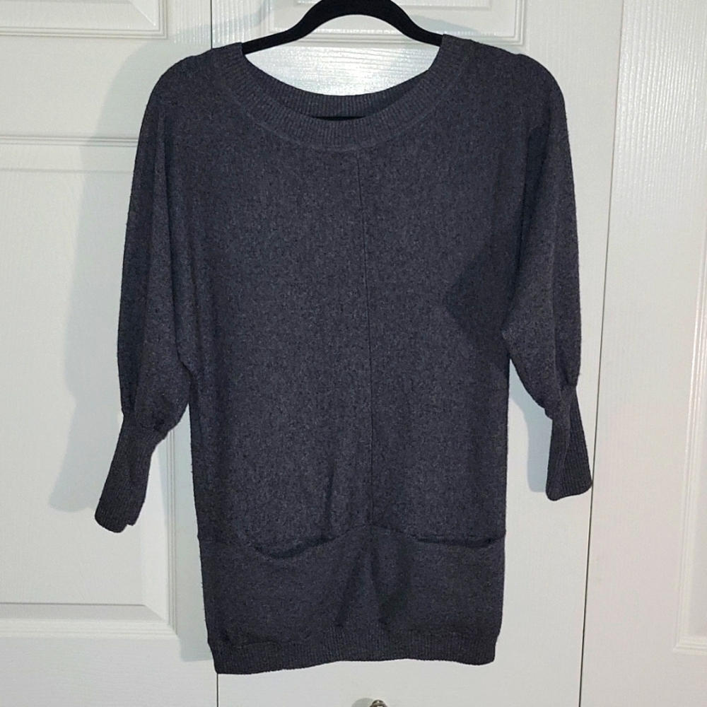 Juicy Couture Born in the glamorous USA grey 3/4 sleeve sweater size s / m
